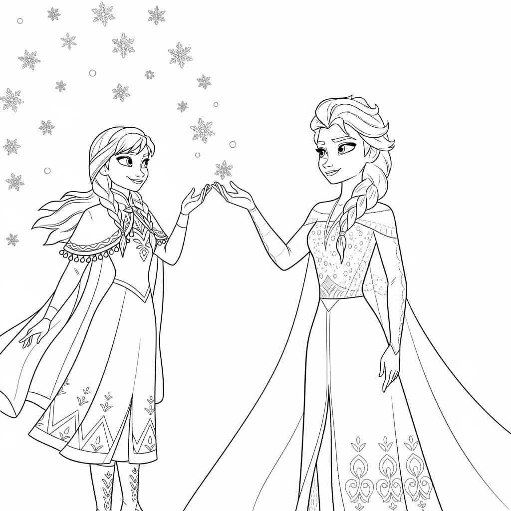 Desenhos da Frozen para Colorir e Imprimir