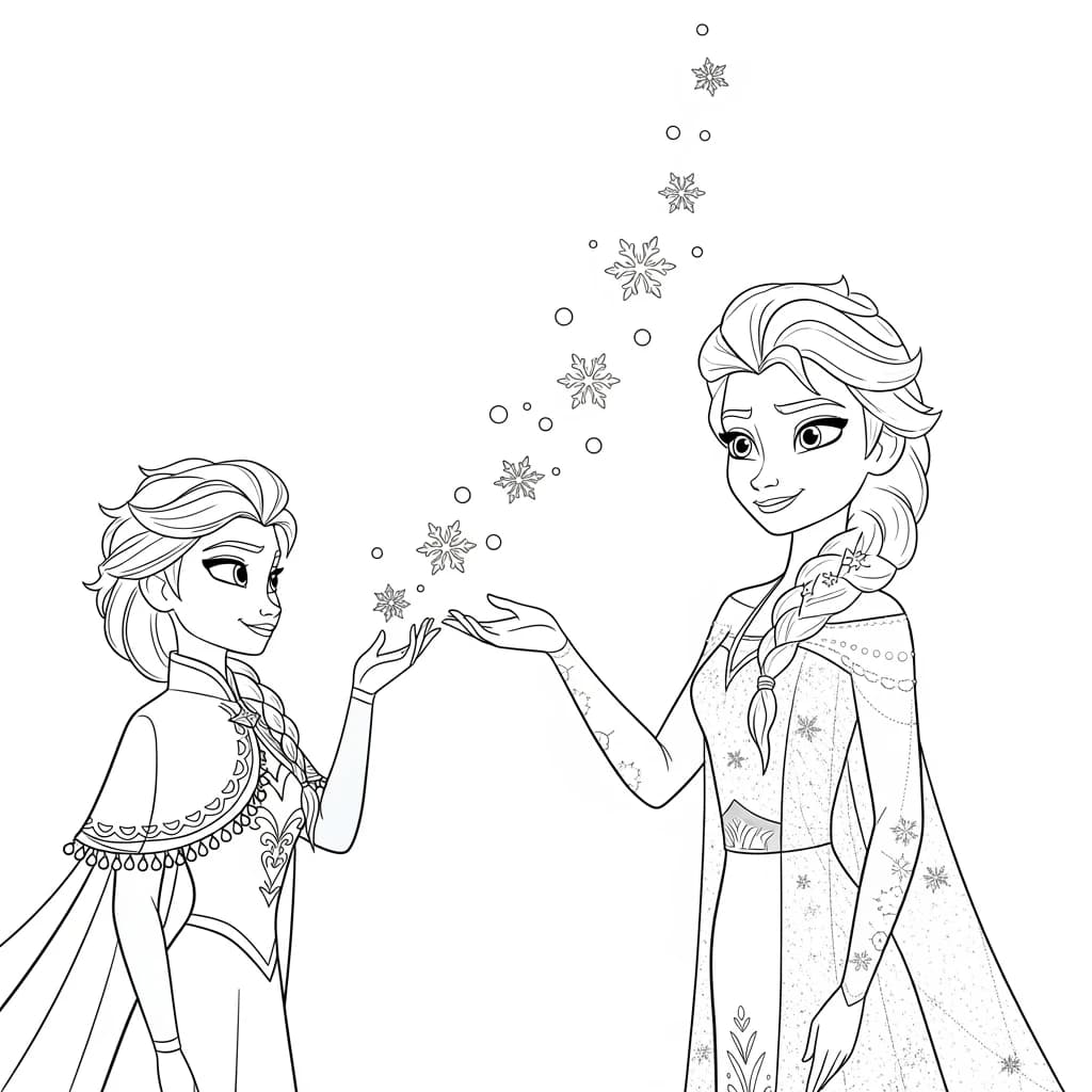 Desenhos da Frozen para Colorir e Imprimir