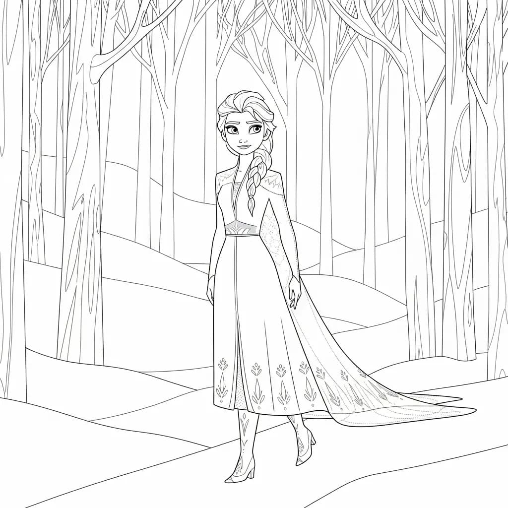 Desenhos da Frozen para Colorir e Imprimir