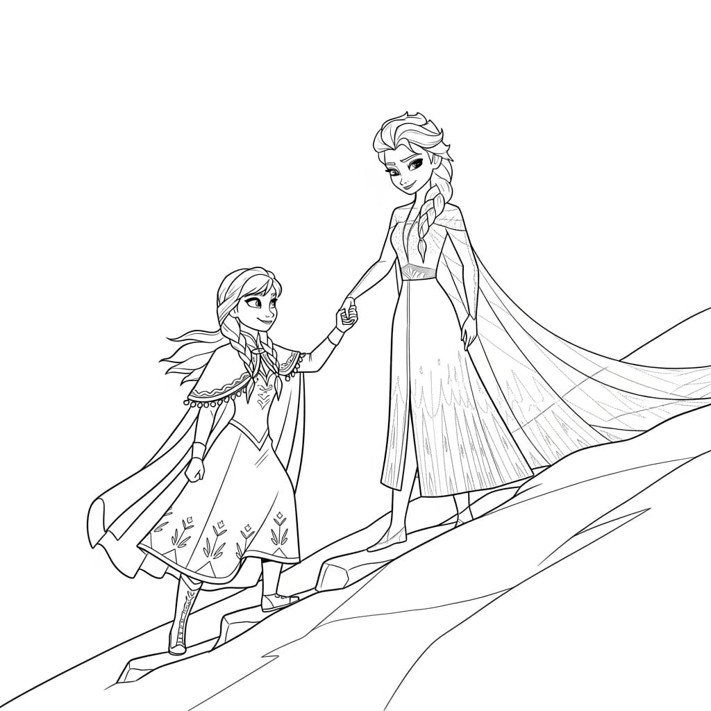 Desenhos da Frozen para Colorir e Imprimir