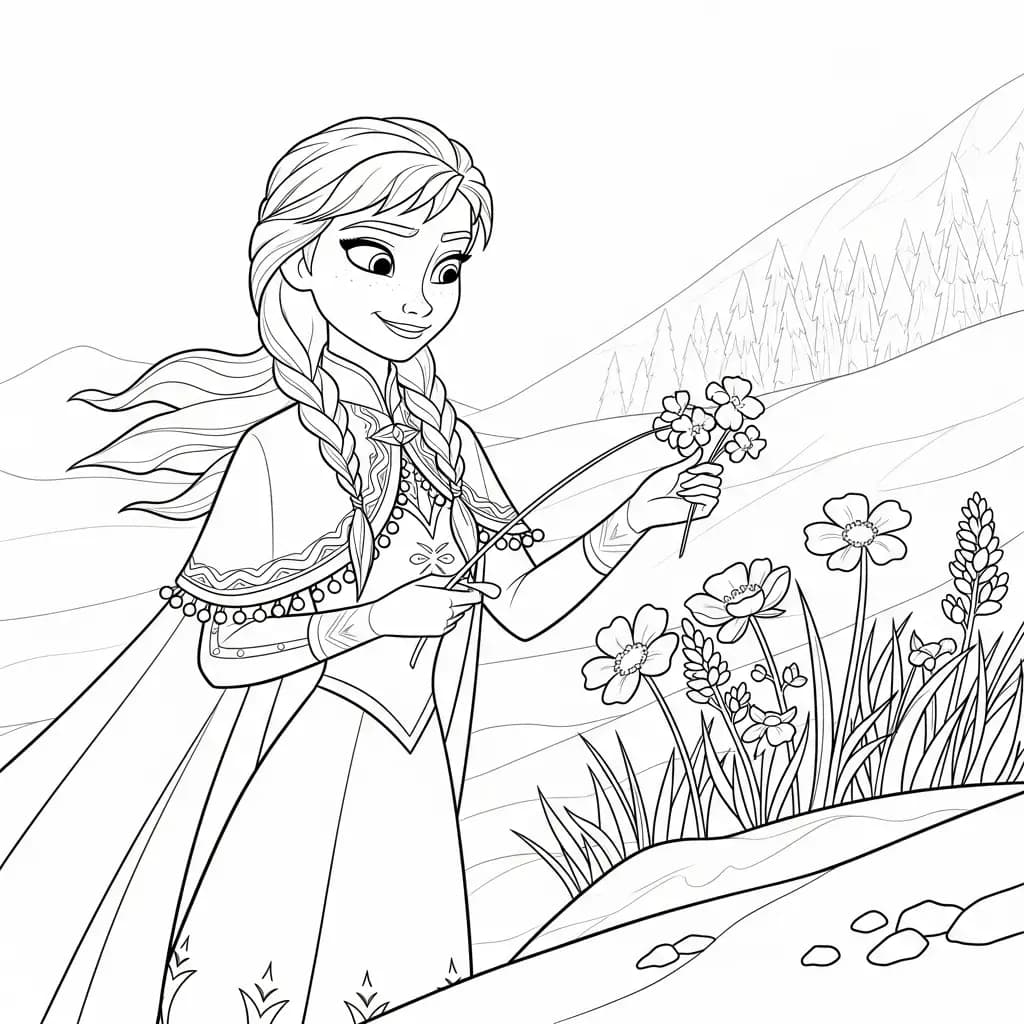 Desenhos da Frozen para Colorir e Imprimir