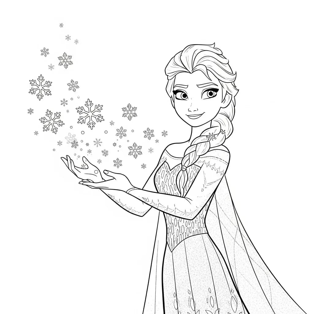 Desenhos da Frozen para Colorir e Imprimir