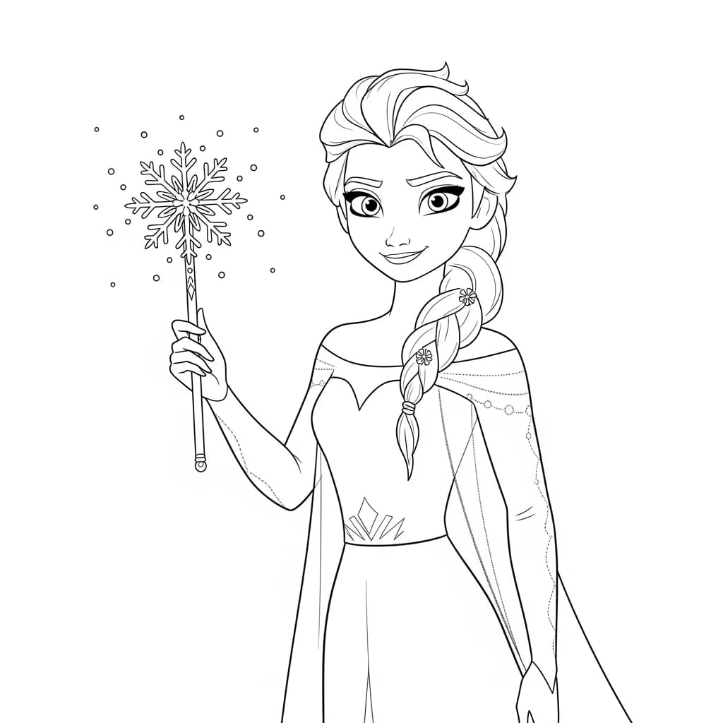Desenhos da Frozen para Colorir e Imprimir