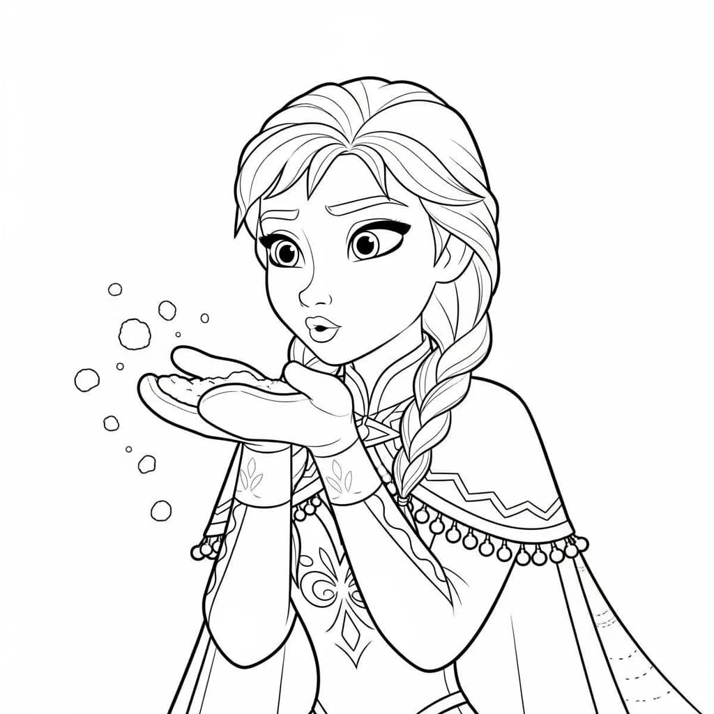 Desenhos da Frozen para Colorir e Imprimir