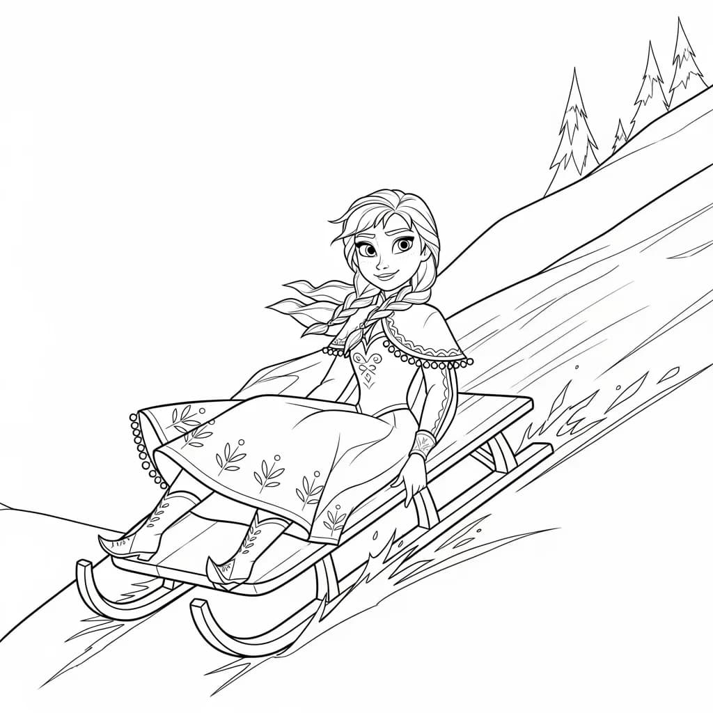 Desenhos da Frozen para Colorir e Imprimir