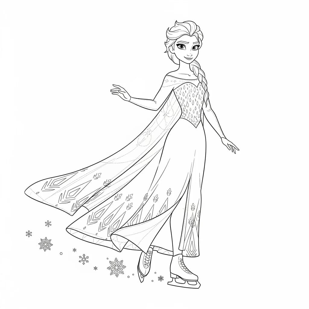 Desenhos da Frozen para Colorir e Imprimir