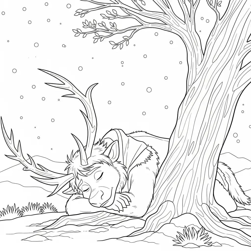 Desenhos da Frozen para Colorir e Imprimir