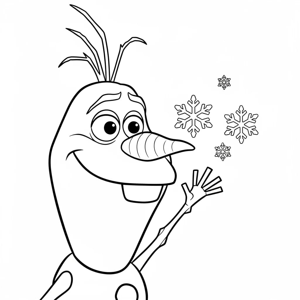 Desenhos da Frozen para Colorir e Imprimir