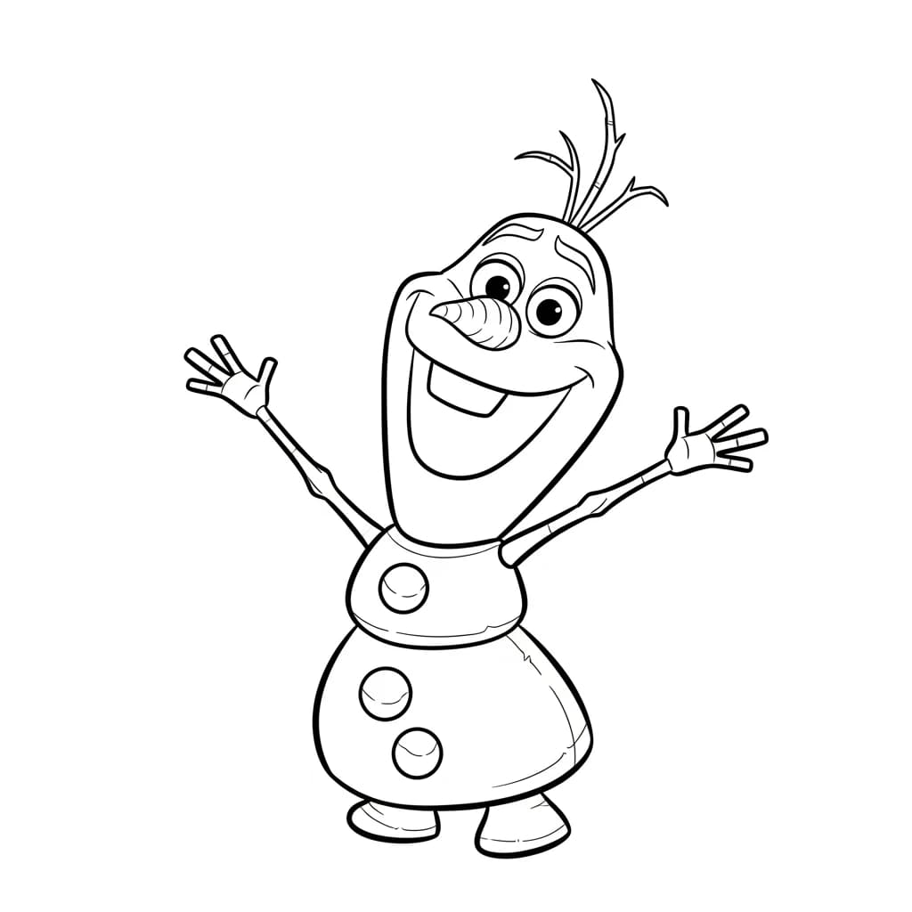 Desenhos da Frozen para Colorir e Imprimir