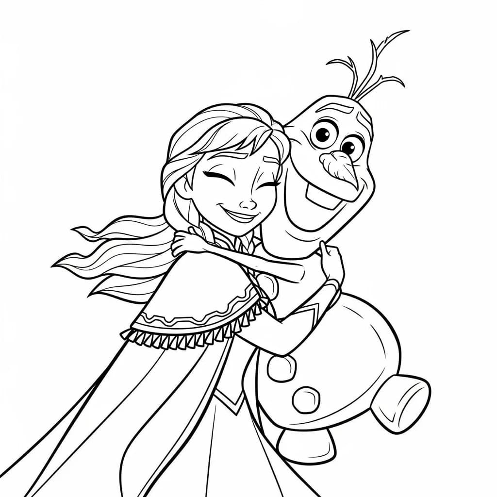 Desenhos da Frozen para Colorir e Imprimir