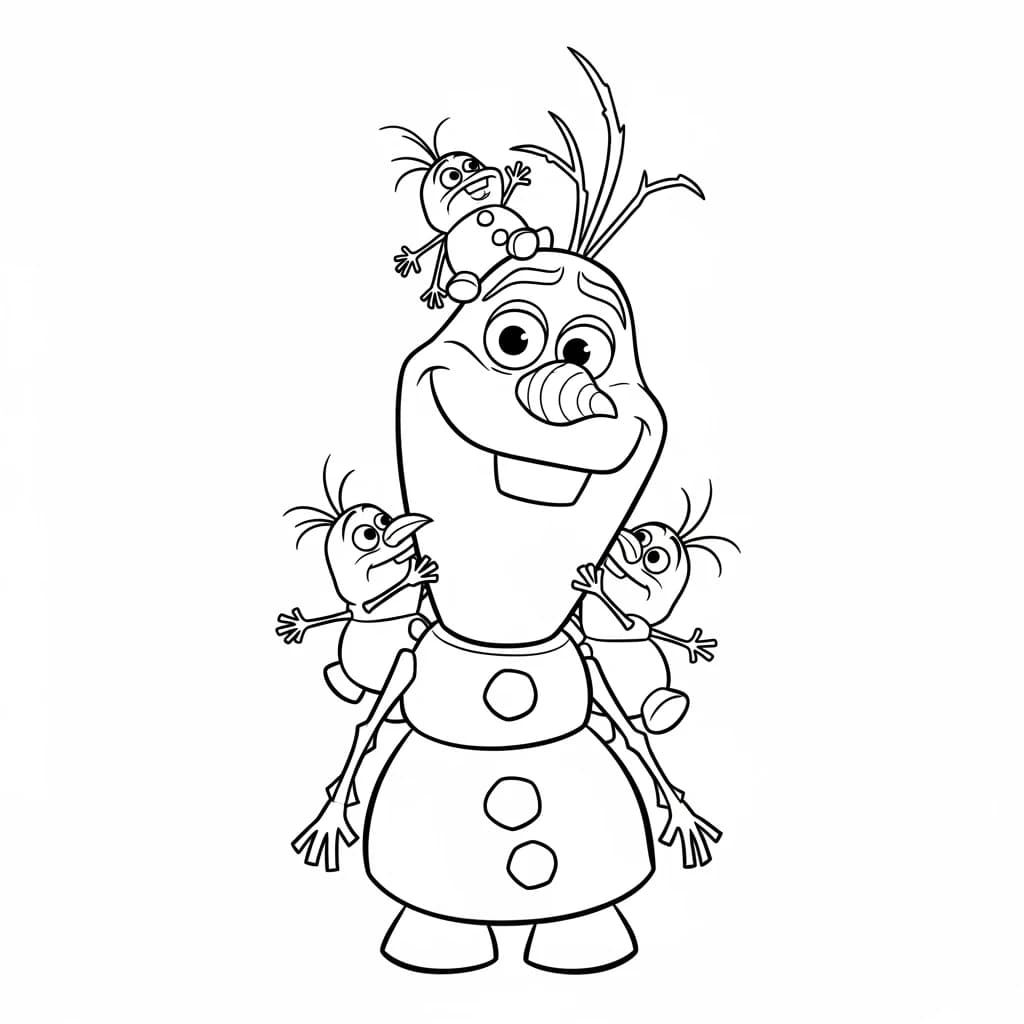 Desenhos da Frozen para Colorir e Imprimir