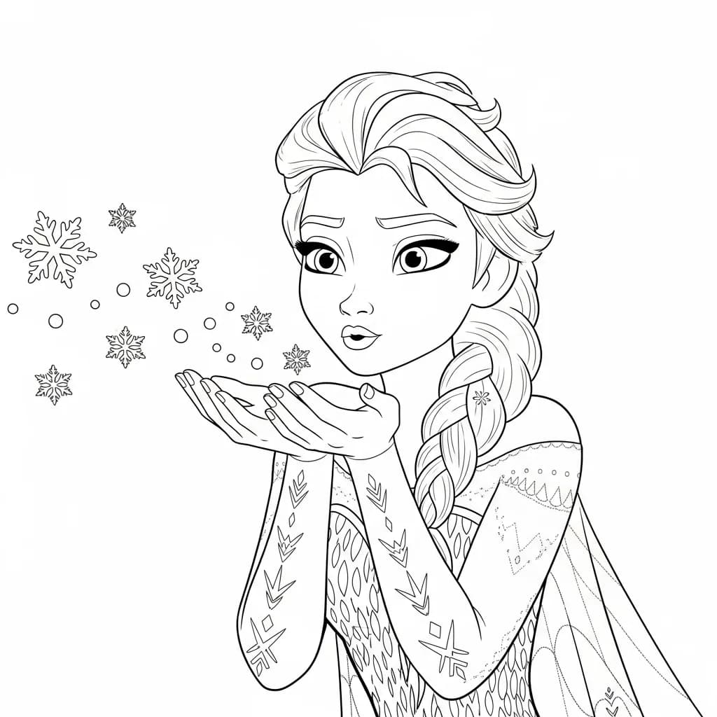 Desenhos da Frozen para Colorir e Imprimir