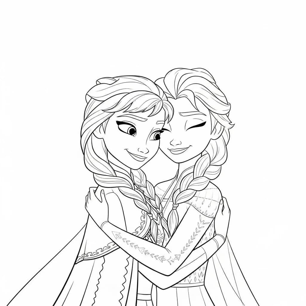 Desenhos da Frozen para Colorir e Imprimir