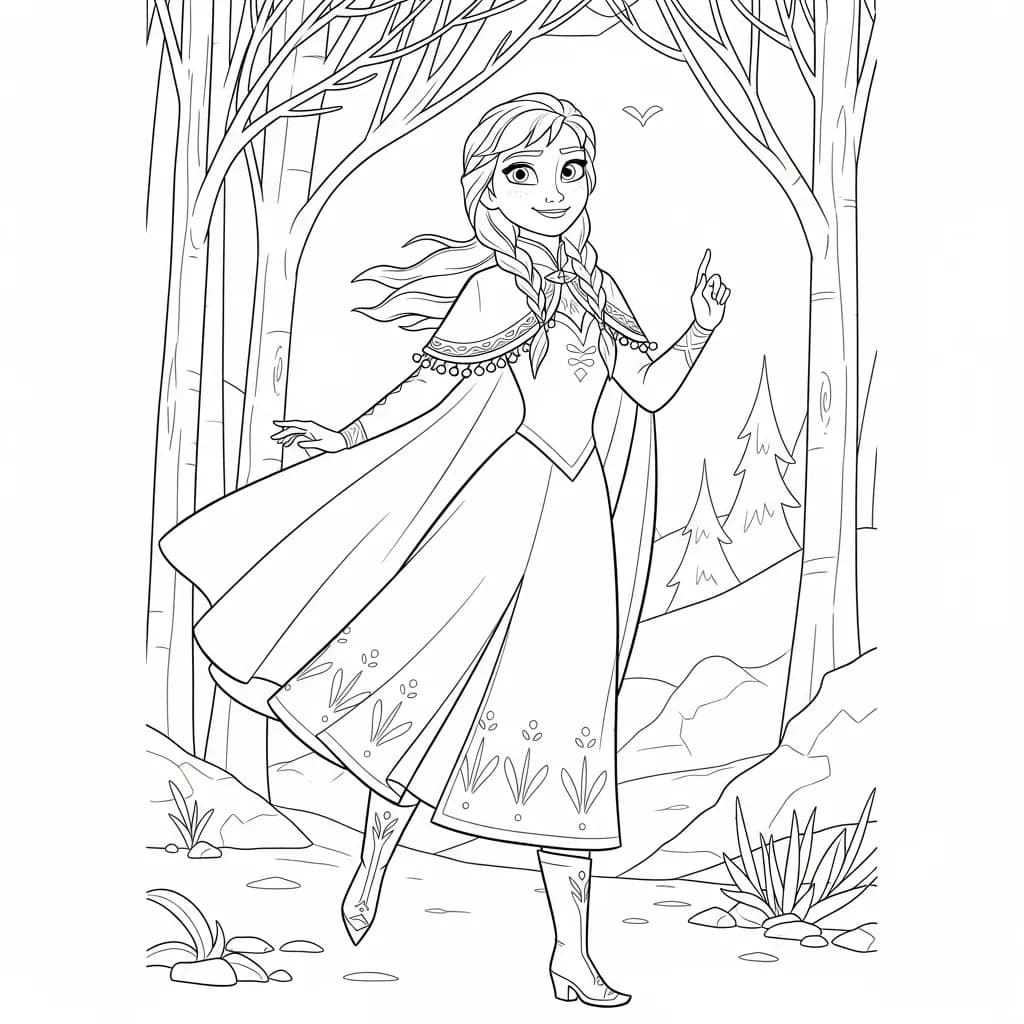 Desenhos da Frozen para Colorir e Imprimir