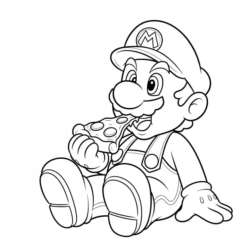 Desenhos do Mario Bros para Colorir e Imprimir