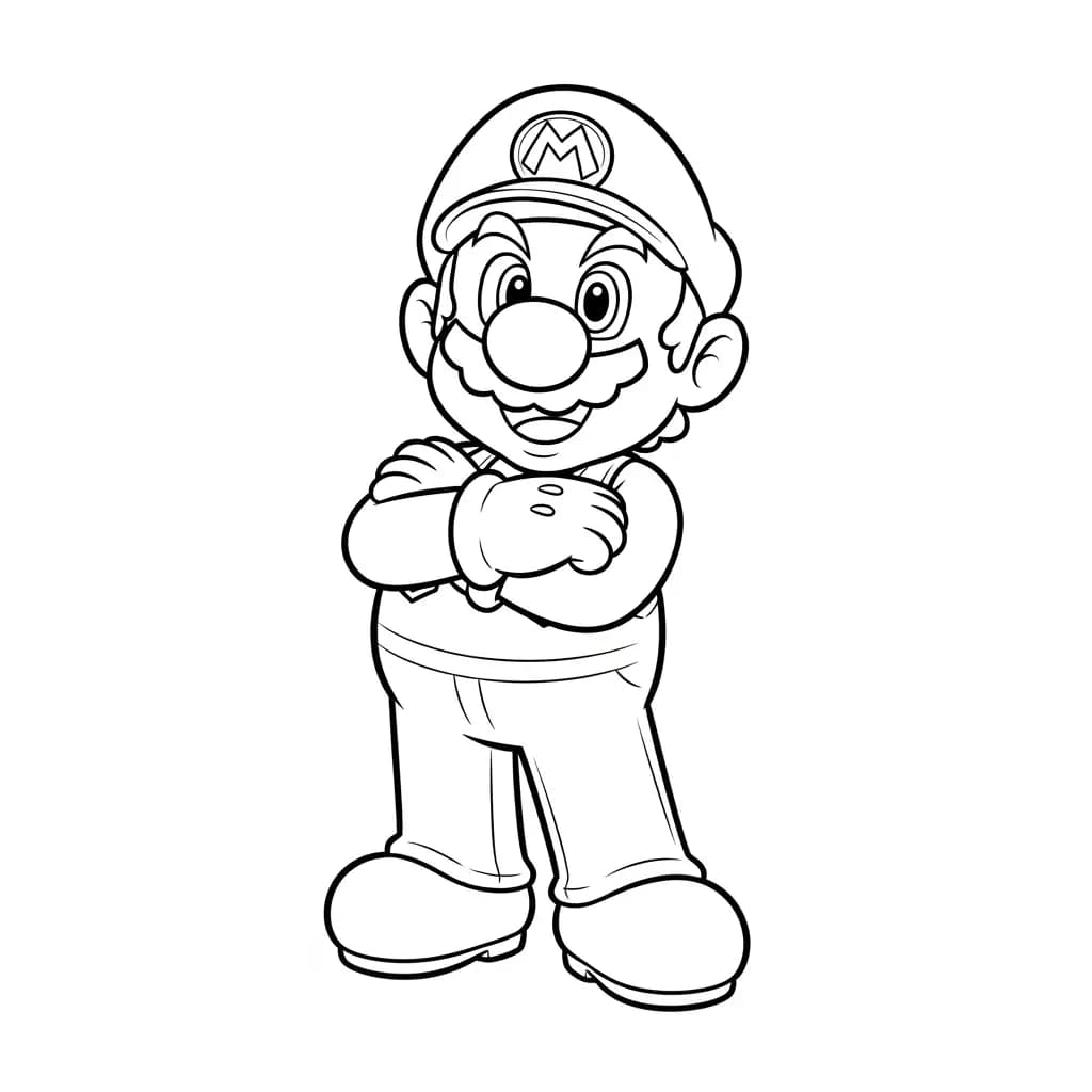 Desenhos do Mario Bros para Colorir e Imprimir
