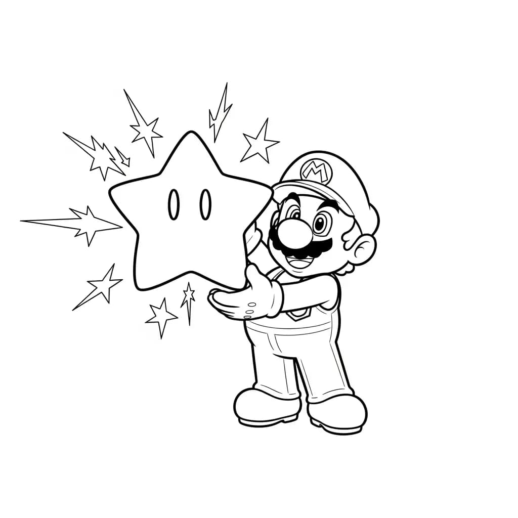 Desenhos do Mario Bros para Colorir e Imprimir