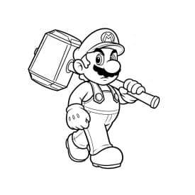 Desenhos do Mario Bros para Colorir e Imprimir