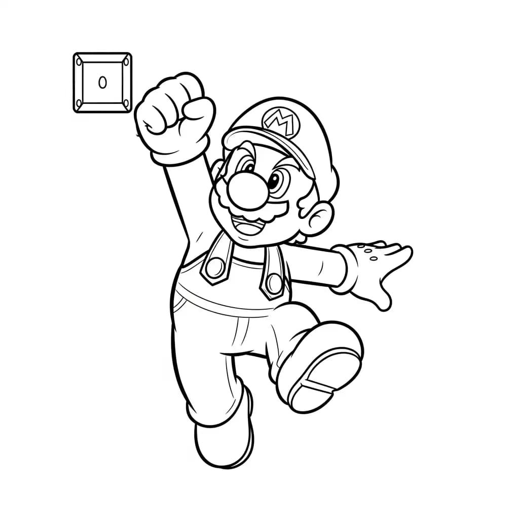 Desenhos do Mario Bros para Colorir e Imprimir