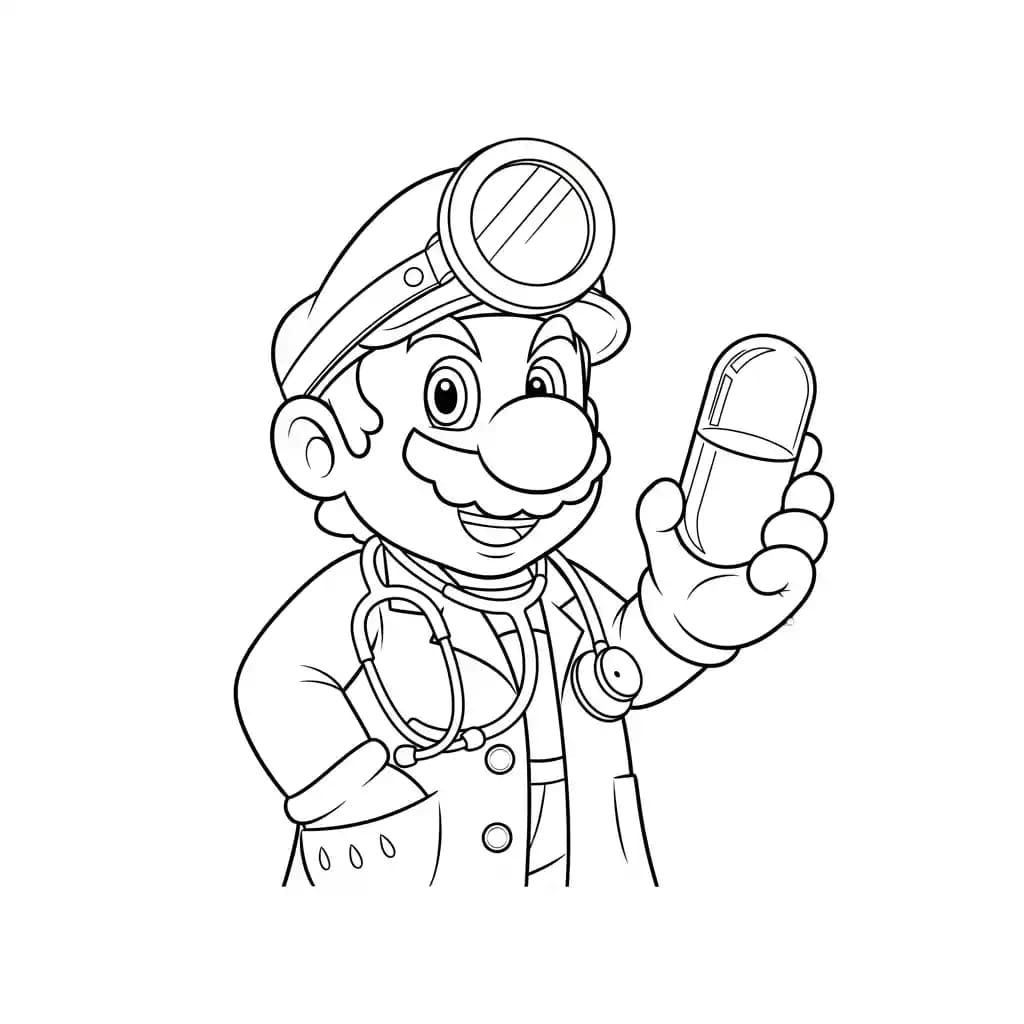 Desenhos do Mario Bros para Colorir e Imprimir