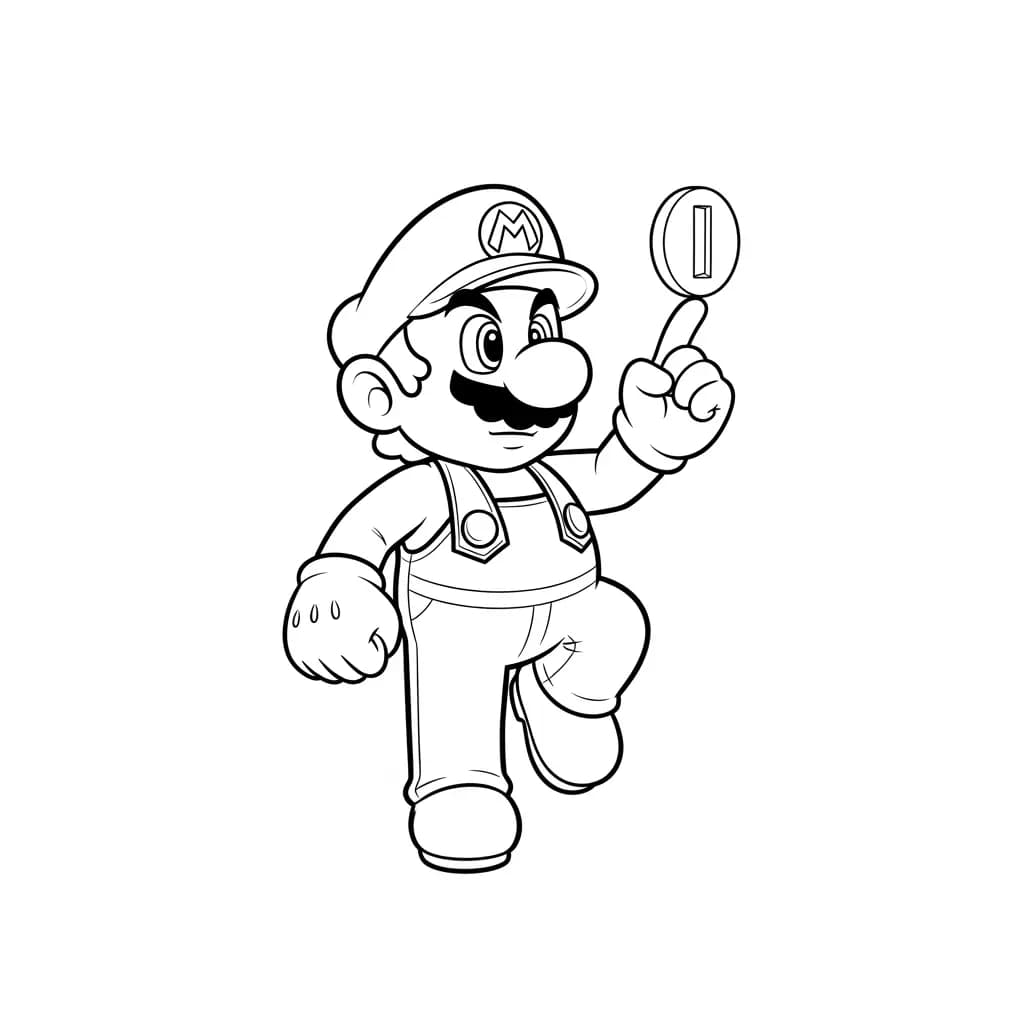 Desenhos do Mario Bros para Colorir e Imprimir