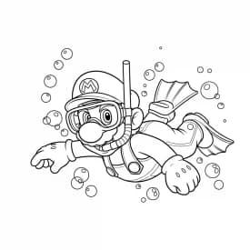 Desenhos do Mario Bros para Colorir e Imprimir