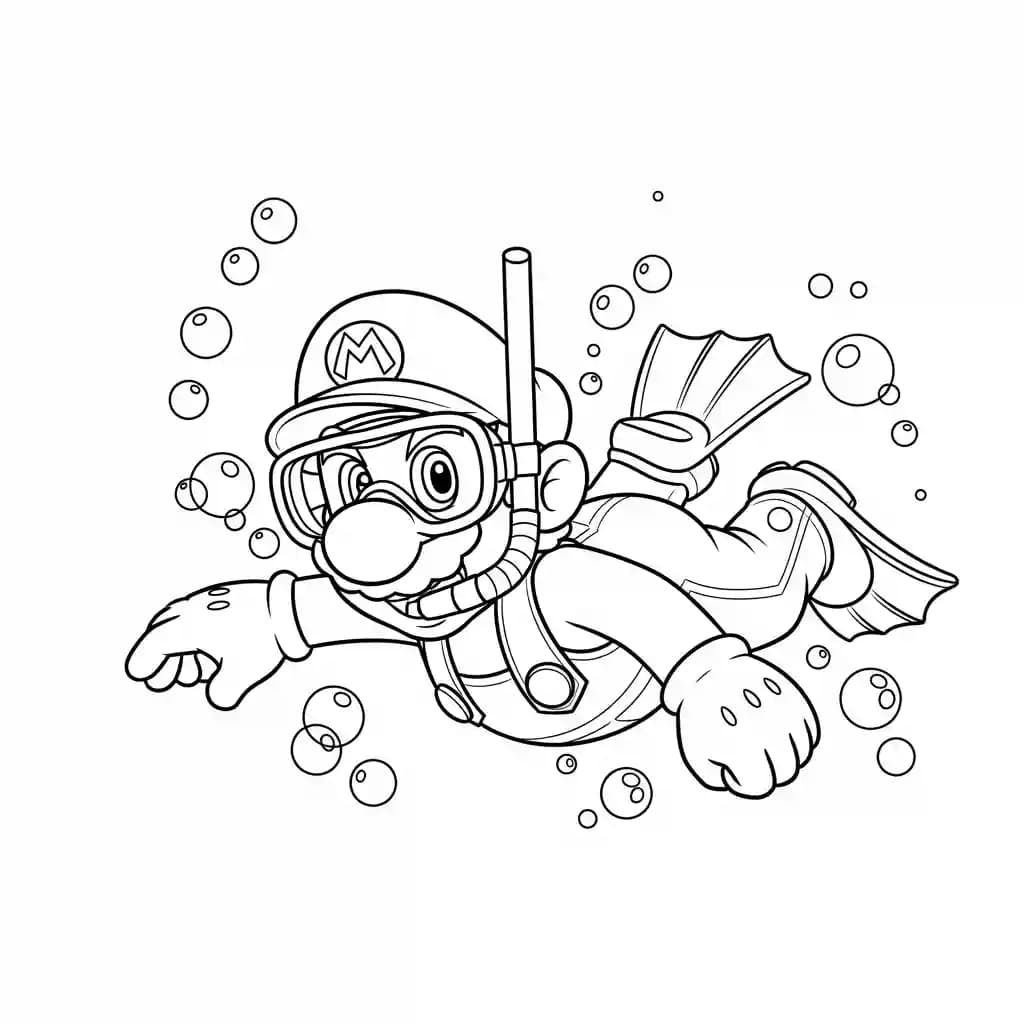Desenhos do Mario Bros para Colorir e Imprimir