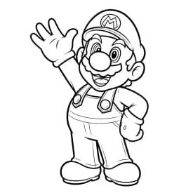 Desenhos do Mario Bros para Colorir e Imprimir