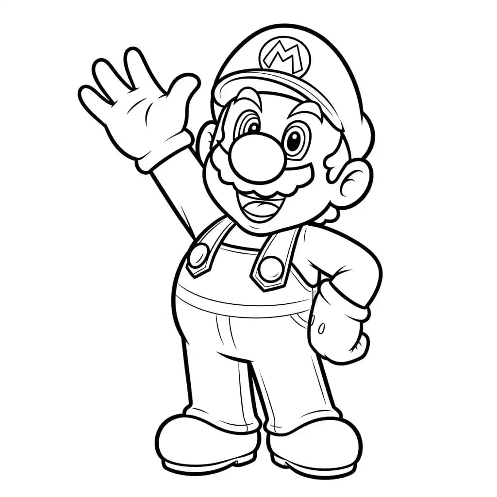 Desenhos do Mario Bros para Colorir e Imprimir
