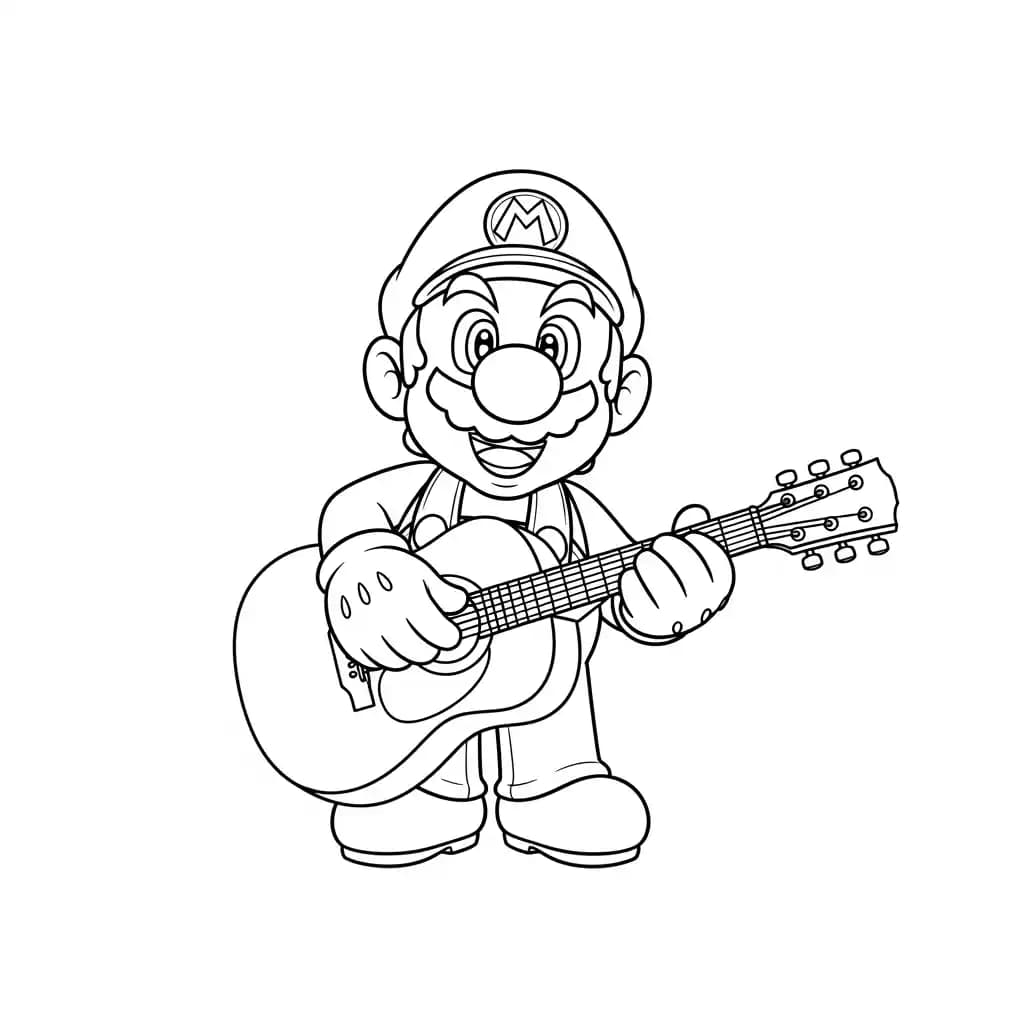 Desenhos do Mario Bros para Colorir e Imprimir