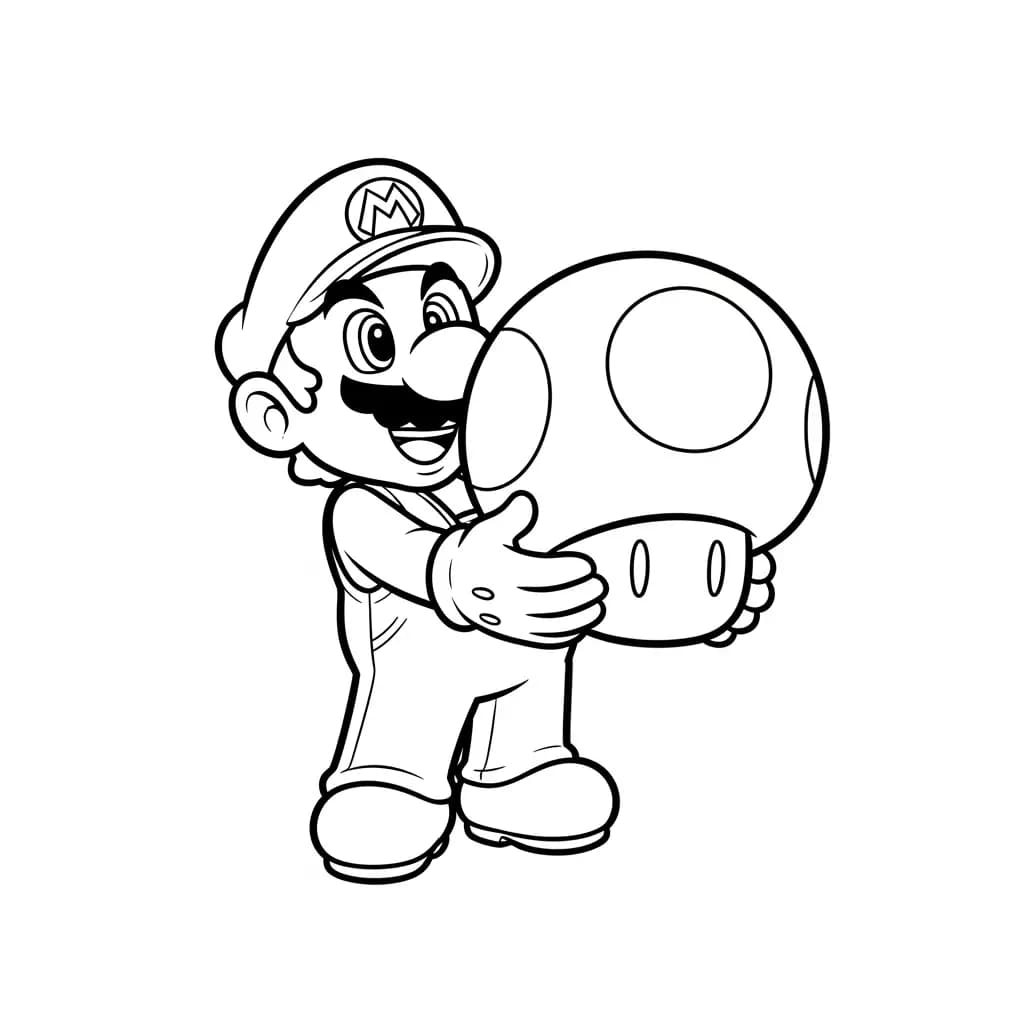 Desenhos do Mario Bros para Colorir e Imprimir