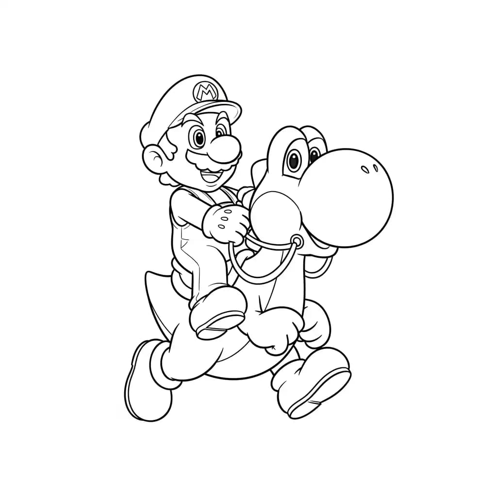 Desenhos do Mario Bros para Colorir e Imprimir