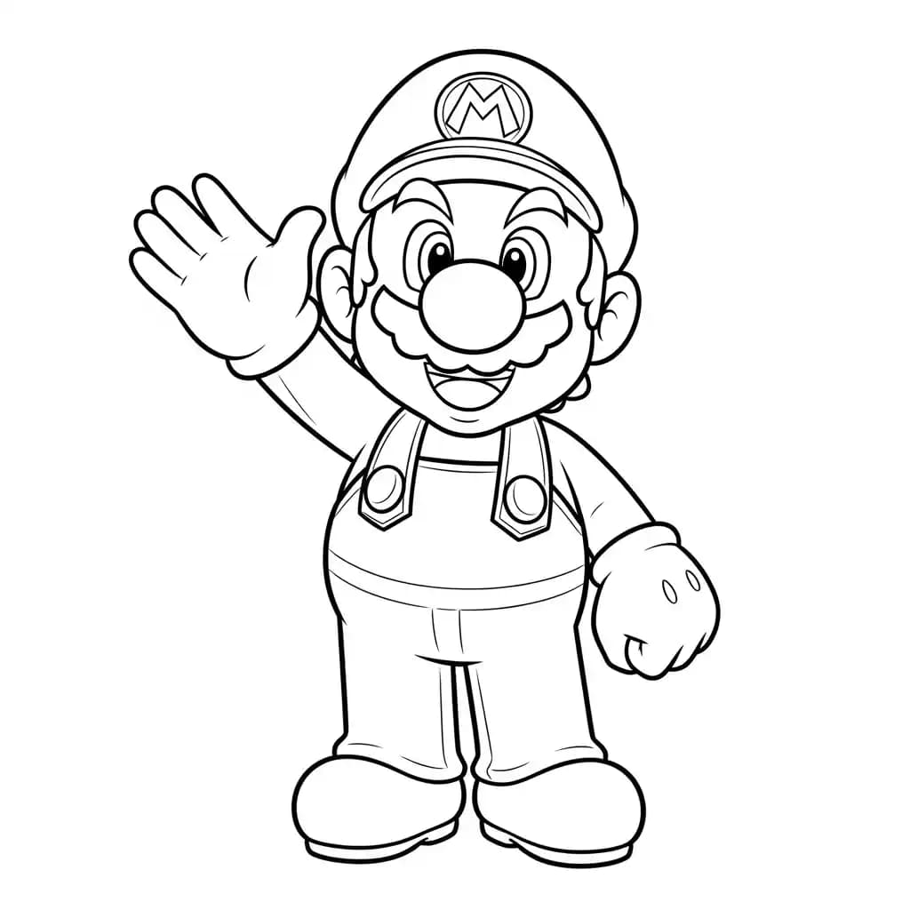 Desenhos do Mario Bros para Colorir e Imprimir