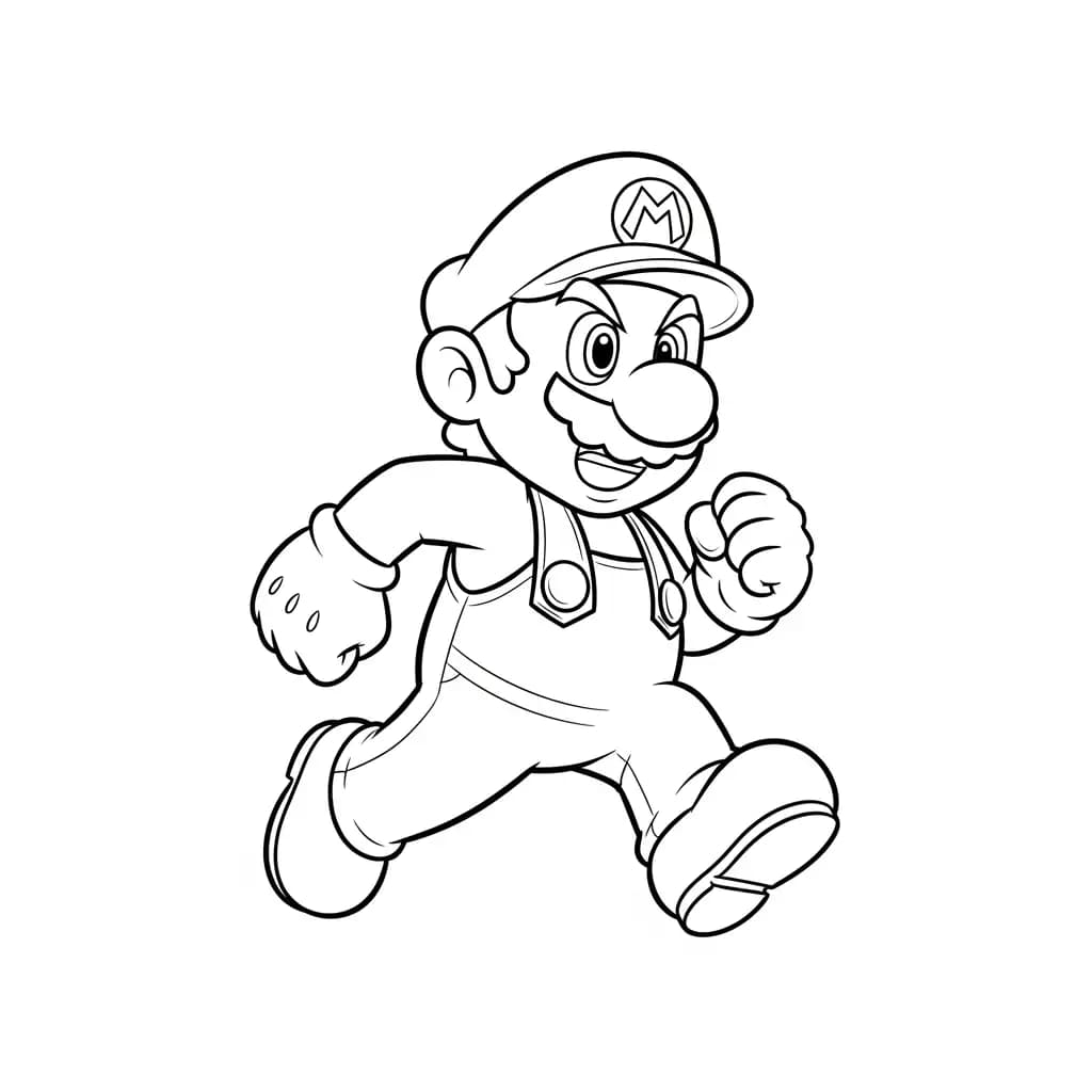 Desenhos do Mario Bros para Colorir e Imprimir