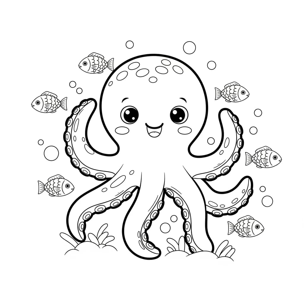 Desenhos Kawaii para Imprimir e Colorir