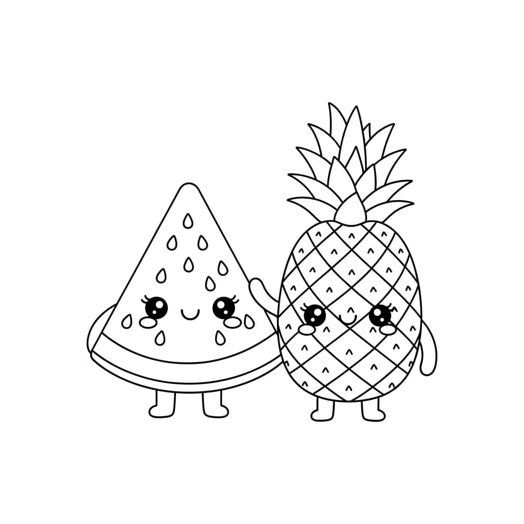 Desenhos Kawaii para Imprimir e Colorir