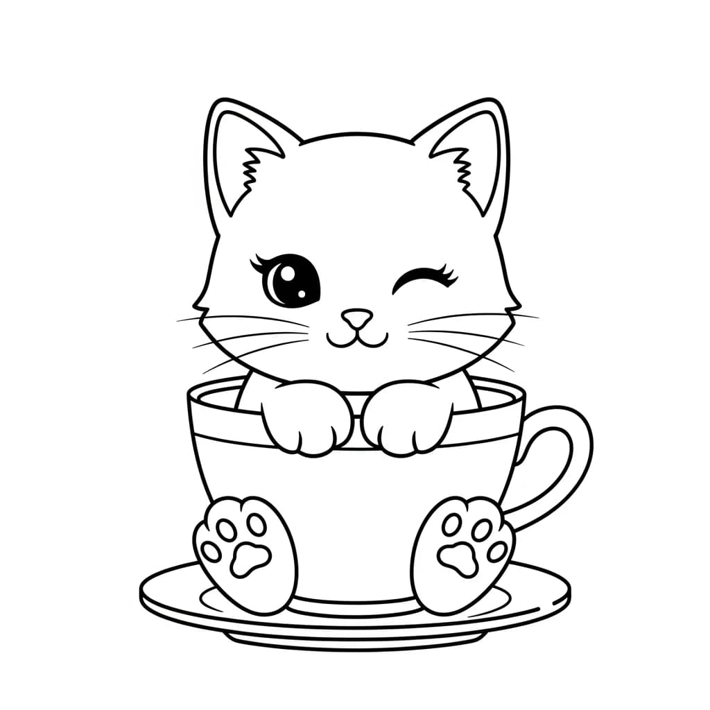 Desenhos Kawaii para Imprimir e Colorir