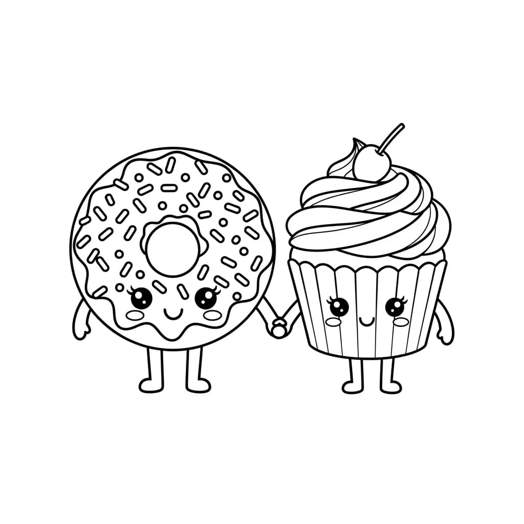 Desenhos Kawaii para Imprimir e Colorir