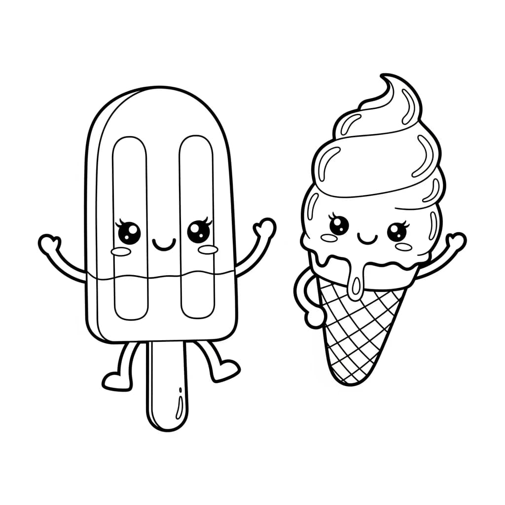Desenhos Kawaii para Imprimir e Colorir