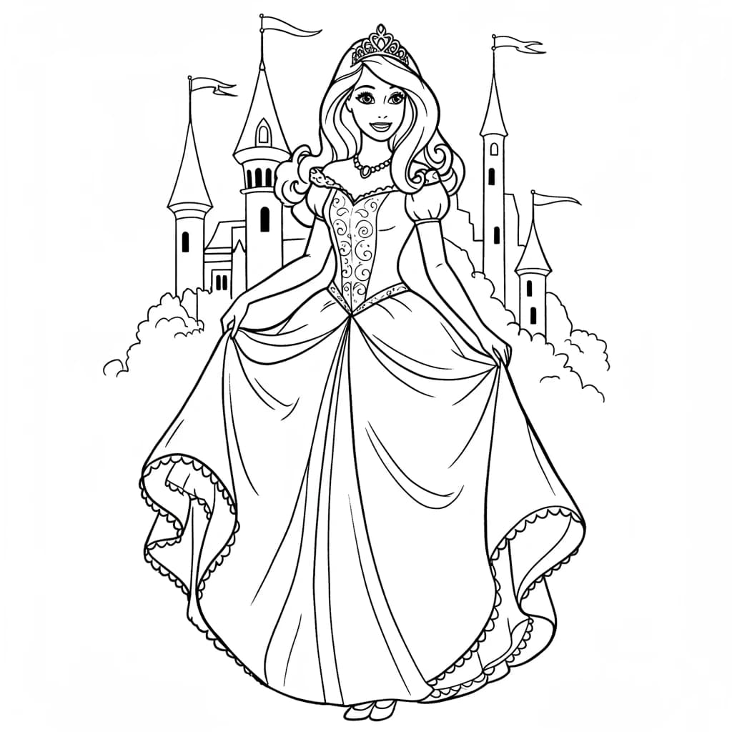 Desenhos para Colorir de Princesas