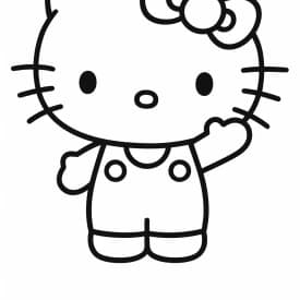 Desenhos da Hello Kitty para Imprimir e Colorir