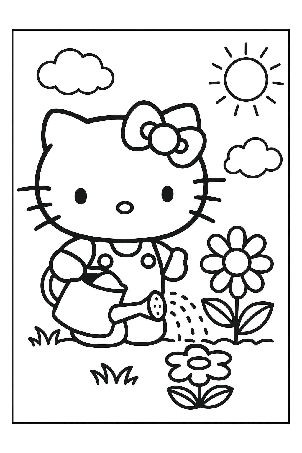 Desenhos da Hello Kitty para Imprimir e Colorir