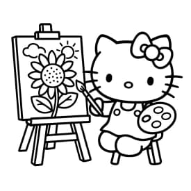 Desenhos da Hello Kitty para Imprimir e Colorir