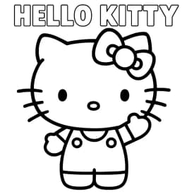 Desenhos da Hello Kitty para Imprimir e Colorir