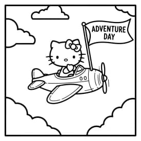 Desenhos da Hello Kitty para Imprimir e Colorir
