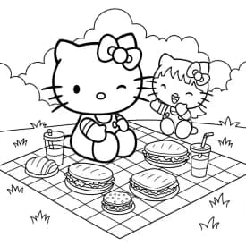 Desenhos da Hello Kitty para Imprimir e Colorir