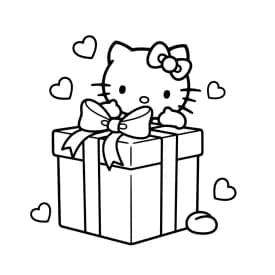 Desenhos da Hello Kitty para Imprimir e Colorir