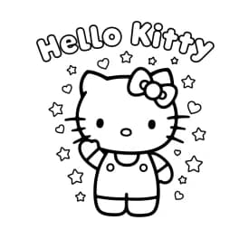 Desenhos da Hello Kitty para Imprimir e Colorir