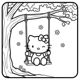 Desenhos da Hello Kitty para Imprimir e Colorir