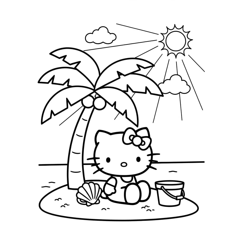 Desenhos da Hello Kitty para Imprimir e Colorir